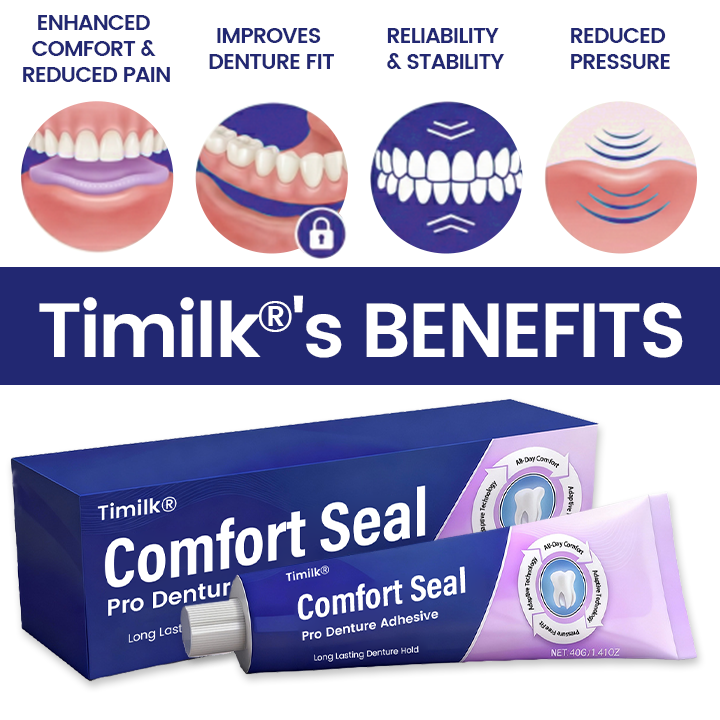Timilk® Comfort Seal Pro Denture Adhesive🔥