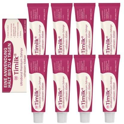 Timilk® UltraBond Premium Denture Adhesive 🔥 FDA Certified (Clinically Proven 4-Day Hold for Secure, Comfortable & Zinc-Free Denture Fit 🦷)