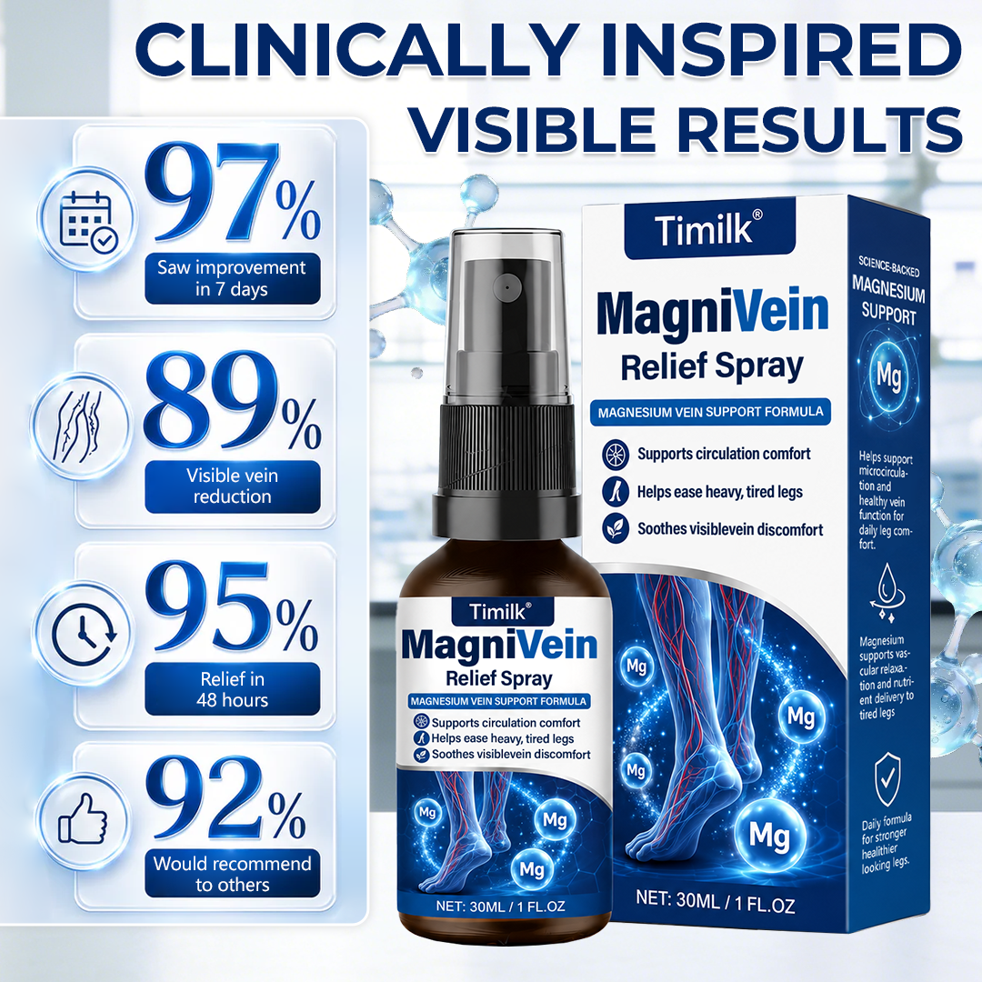 💙 UK Official Store: Timilk® MagniVein Relief Spray 🦵 (Helps ease heavy, swollen legs, supports circulation comfort, soothes visible vein discomfort, and refreshes overworked legs)
